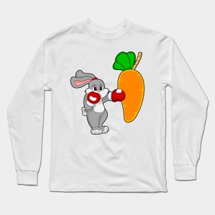 Rabbit Boxer Punching bag Carrot Long Sleeve T-Shirt
